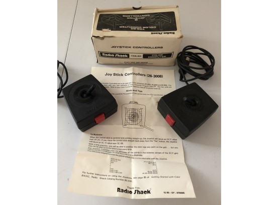 Vintage Radio Shack TRS-80 Joystick Controllers