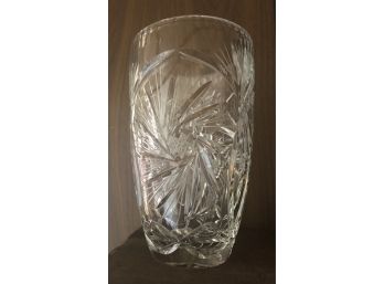 Cut Crystal Flower Vase