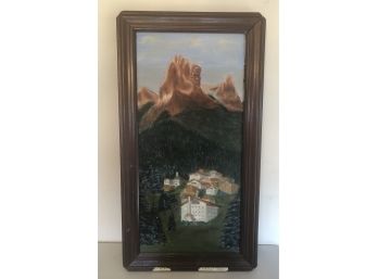 Vintage Monte Pelmo Painting