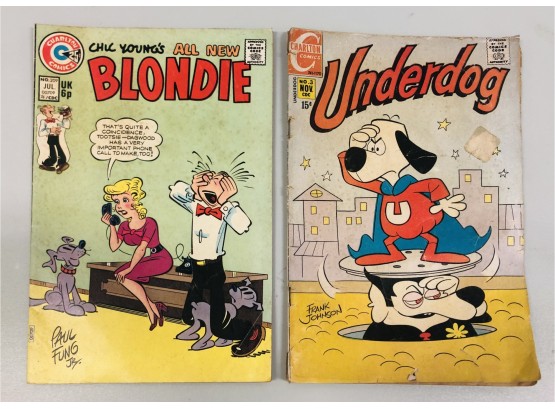 1970s Charlton Blondie & Underdog Comics