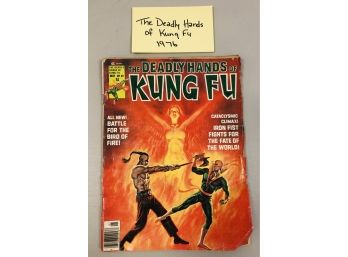 1976 The Deadly Hands Of Kung Fu Comic