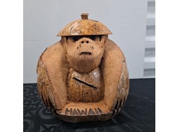 Coconut Carved Monkey Made In Philippines