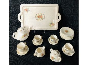 Adorable Childs Ceramic Tea Set