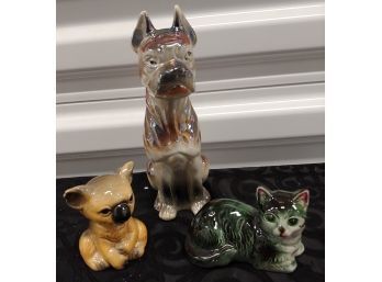 3 Animal Figurines