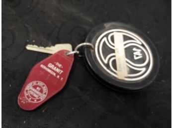 Vintage Hotel Key And Key Chains