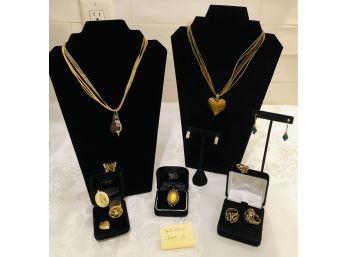 Goldtone Jewelry Collection Lot 3