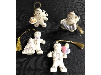 Lenox Gingerbread Christmas Ornaments (Dated) Lot 2