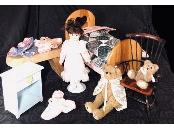 Doll Furniture, Clothing & Porcelain Doll