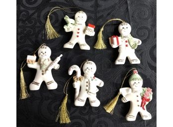 Lenox Gingerbread Christmas Ornaments (Dated) Lot 1
