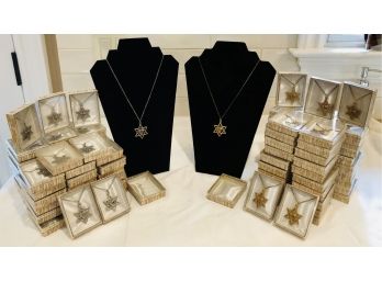 Star Of David Necklaces & Gift Boxes Lot 2