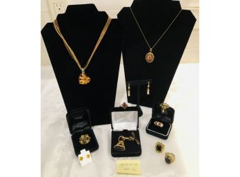 Goldtone Jewelry Collection Lot 1