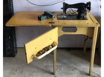 Vintage Hallmark Sewing Machine & Cabinet