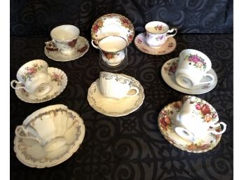 Fine Bone China Teacup Collection Lot 2