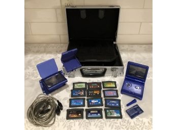 Nintendo Game Boy Advance SP System & Game Cartridges & Accessories