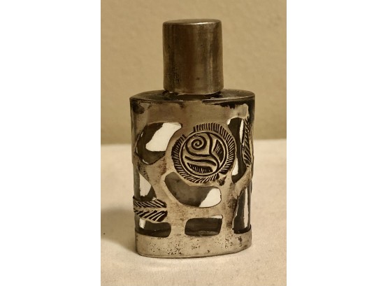 Sterling Glass Perfume Bottle (Mexico)