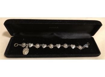 Sterling Silver Vintage Religious Bracelet (13.0 Grams)