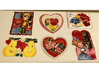 Vintage 1950s Valentines Day Cards Lot 1