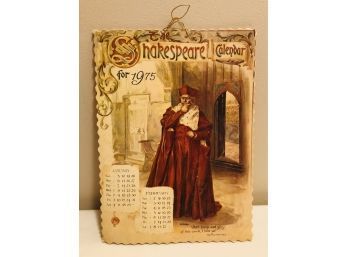 Vintage Shakespeare Calendar