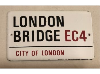 London Bridge Porcelain Enamel Plaque