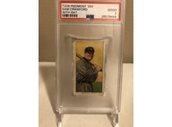 Vintage 1901-11 Piedmont Sam Crawford Baseball Card
