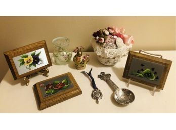 Vintage Floral Etchings & Collectibles