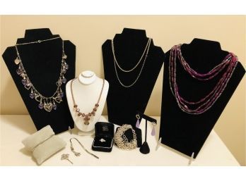 Silvertone Fashion Jewelry Collection Lot 1