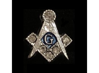 Sterling Silver Vintage Masonic Tie Tack (0.6 Grams)