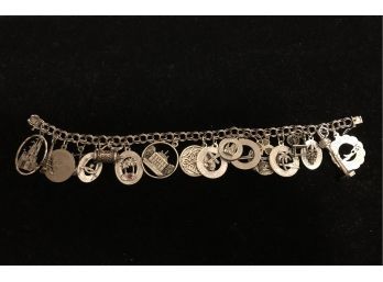 Sterling Silver Vintage Charm Bracelet (40.9 Grams)