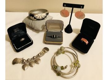 Silvertone Fashion Jewelry Collection Lot 3
