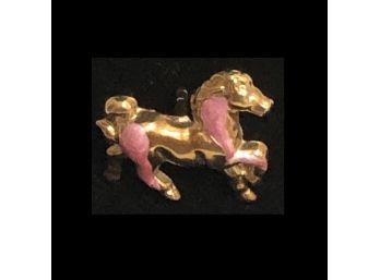 14K Italian Gold Horse Stud Pin (0.6 Grams)