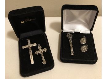 Sterling Silver Religious Medals (19.9 Grams)