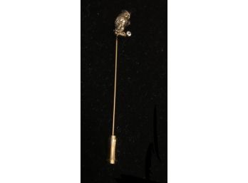 14K Gold Owl Stick Pin (1.5 Grams)
