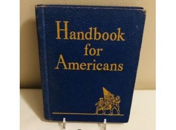Vintage 1942 Handbook For Americans