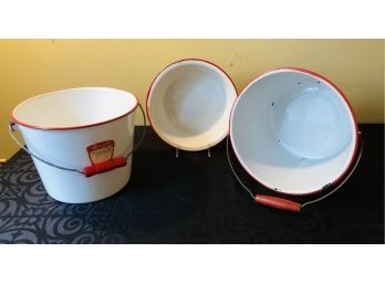 Vintage Enamel Pots