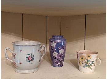 Lot Of Antique/vintage Cups & Vase
