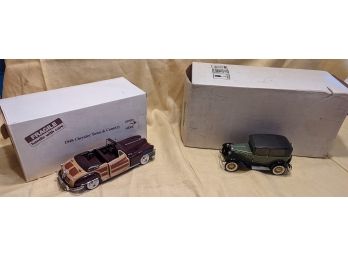 Two Vintage Collectible Toy Cars