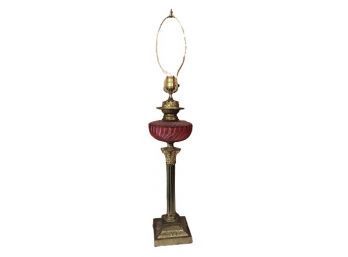 Pink Antique Table Lamp