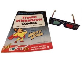 Vintage Three Dimension Comic - Might Mouse