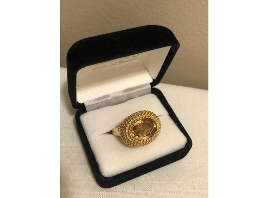 14K Gold Citrine Ring (7.8 Grams)