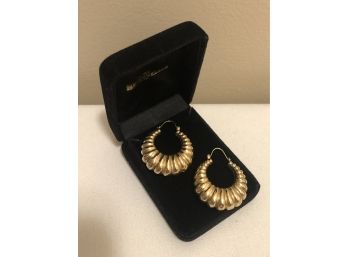 14K Gold Hoop Earrings (8.6 Grams)