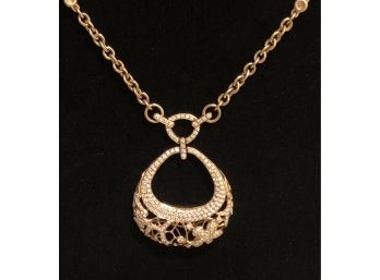 18K Gold Diamond Necklace (23.3 Grams)
