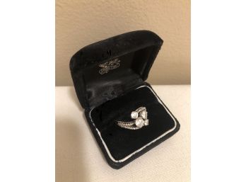 Tacori Designer Sterling Silver CZ Ring (5.6 Grams)