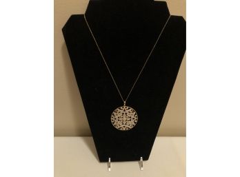 Sterling Silver Mandala Necklace (15.4 Grams)