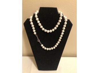 Sterling Silver Pearl Necklace