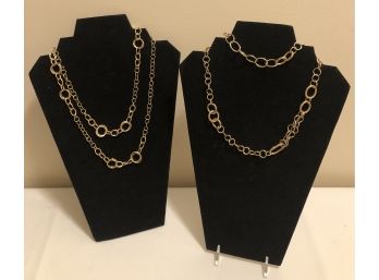 18K Overlay Bronze Necklaces (Italy)