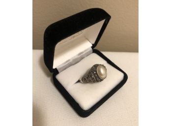 Sterling Silver Marcasite Ring (9.2 Grams)