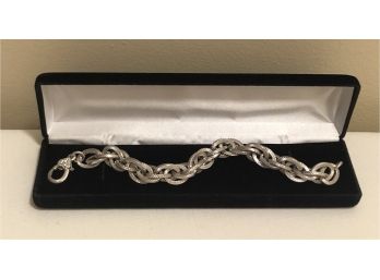 Judith Ripka Designer Italian Sterling Silver Bracelet (33.5 Grams)