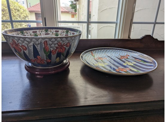 Asian Plate And Bowl