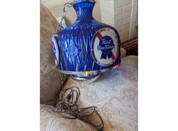 Vintage Pabst Blue Ribbon Ceiling Lamp