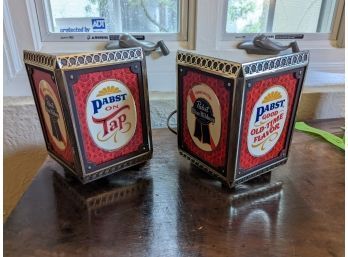 Pair Of Pabst On Tap Vintage Lights